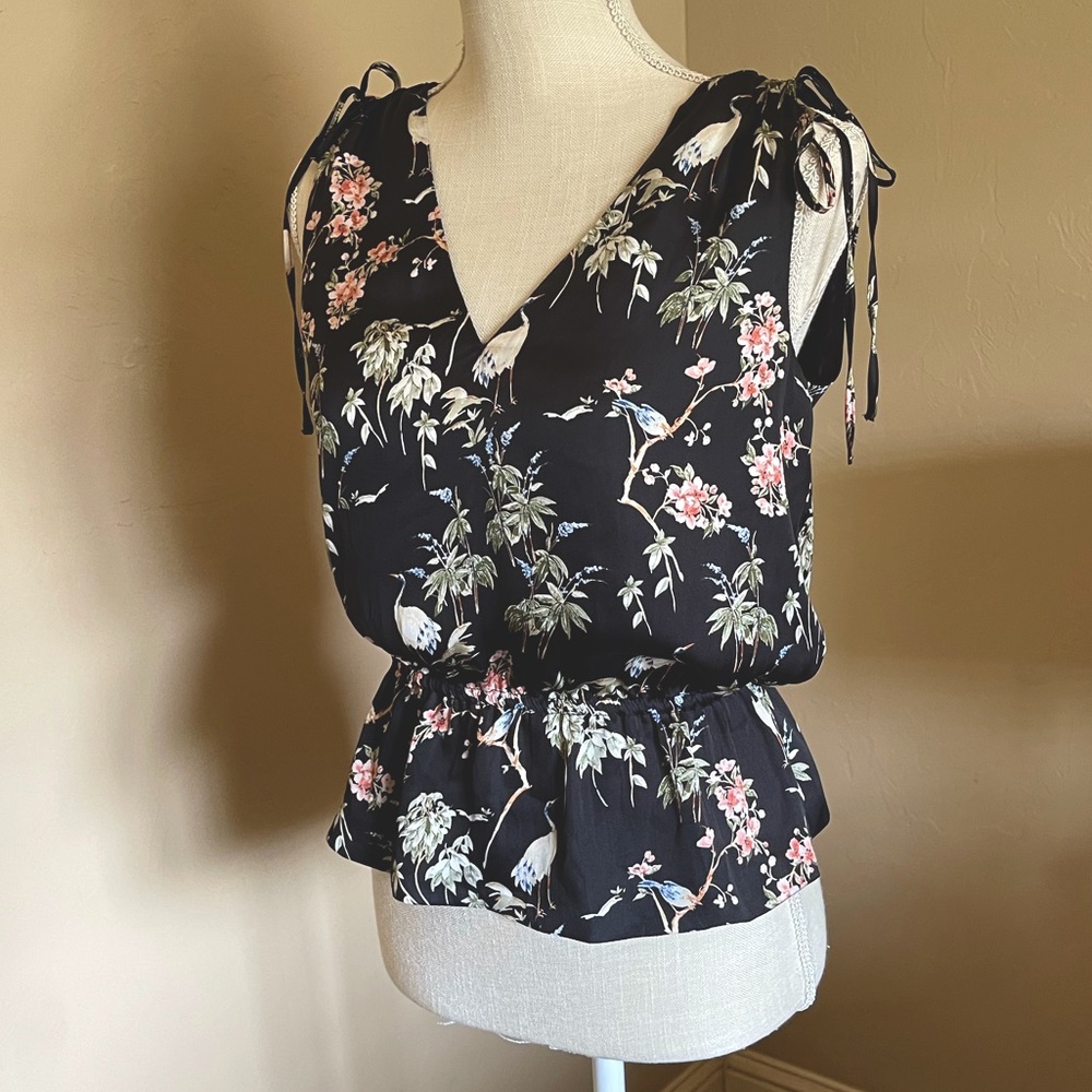 Banana Republic TALL small peplum blouse